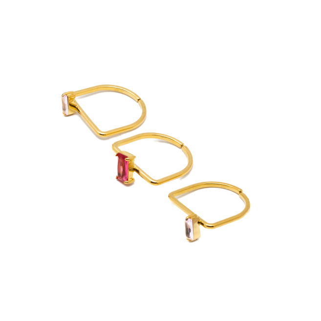 ANILLO ZO15469R DORADO ROSA ACERO INOXIDABLE A38