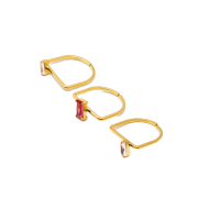 ANILLO ZO15469R DORADO ROSA ACERO INOXIDABLE A38