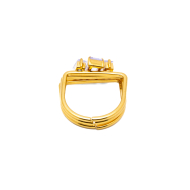 ANILLO ZO15469R DORADO LILA ACERO INOXIDABLE A38