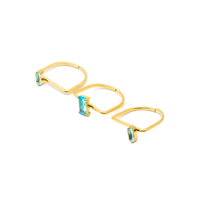 ANILLO ZO15469R DORADO AZUL ACERO INOXIDABLE A38
