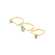 ANILLO ZO15469R DORADO AZUL ACERO INOXIDABLE A38