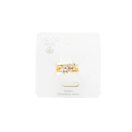 ANILLO ZO15469R DORADO BLANCO ACERO INOXIDABLE A38
