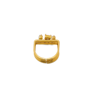 ANILLO ZO15469R DORADO BLANCO ACERO INOXIDABLE A38
