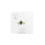 ANILLO ZO15930R DORADO VERDE ACERO INOXIDABLE A310