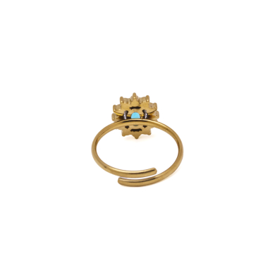 ANILLO ZO15930R DORADO AZUL ACERO INOXIDABLE A310