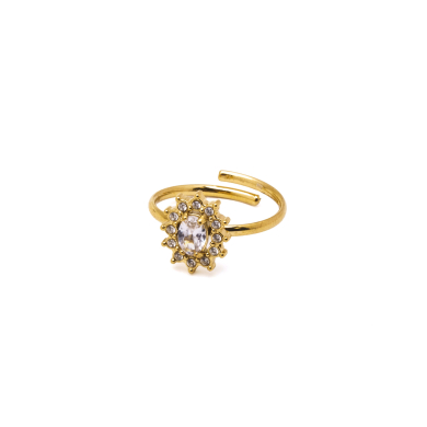 ANILLO ZO15930R DORADO BLANCO ACERO INOXIDABLE