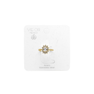 ANILLO ZO15930R DORADO BLANCO ACERO INOXIDABLE A310
