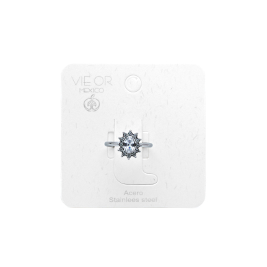 ANILLO ZO15930R PLATEADO BLANCO ACERO INOXIDABLE A310