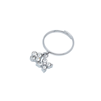 ANILLO ZO15101R PLATEADO BLANCO ACERO INOXIDABLE