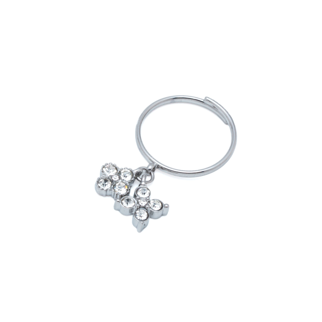 ANILLO ZO15101R PLATEADO BLANCO ACERO INOXIDABLE A110
