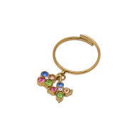 ANILLO ZO15101R DORADO MULTICOLOR ACERO INOXIDABLE A110