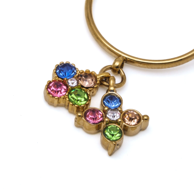ANILLO ZO15101R DORADO MULTICOLOR ACERO INOXIDABLE A110