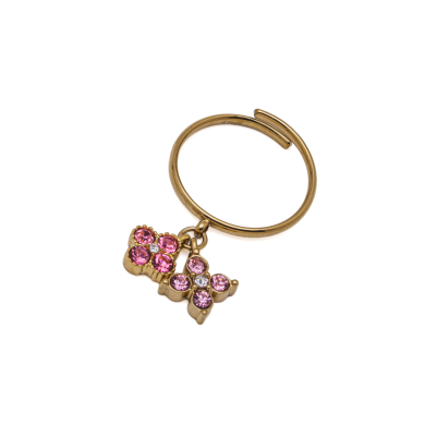 ANILLO ZO15101R DORADO ROSA ACERO INOXIDABLE