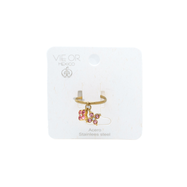 ANILLO ZO15101R DORADO ROSA ACERO INOXIDABLE A110