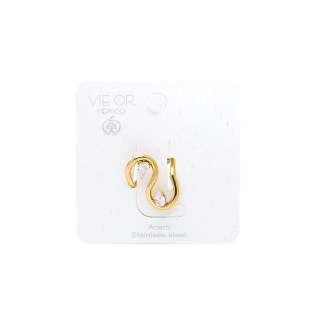 ANILLO ZO15678R DORADO ACERO INOXIDABLE A410