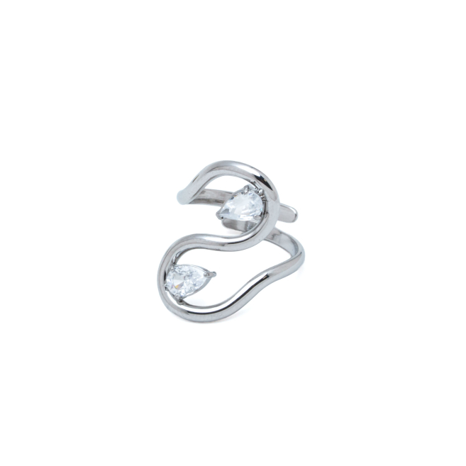 ANILLO ZO15678R PLATEADO ACERO INOXIDABLE A410