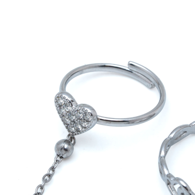 ANILLO ZO15913R PLATEADO ACERO INOXIDABLE 2A31