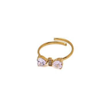 ANILLO ZO15888R DORADO ACERO INOXIDABLE