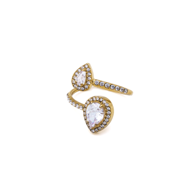 ANILLO ZO15916R DORADO ACERO INOXIDABLE