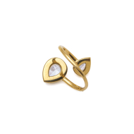 ANILLO ZO15916R DORADO ACERO INOXIDABLE A22