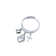 ANILLO ZO12392R PLATEADO ACERO INOXIDABLE 2A31