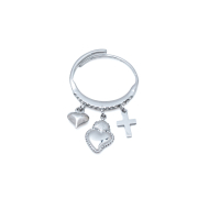 ANILLO ZO12392R PLATEADO ACERO INOXIDABLE 2A31