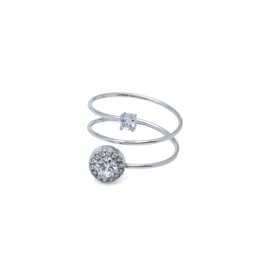 ANILLO ZO15923R PLATEADO ACERO INOXIDABLE
