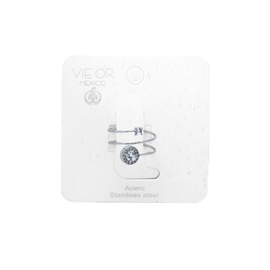 ANILLO ZO15923R PLATEADO ACERO INOXIDABLE A37