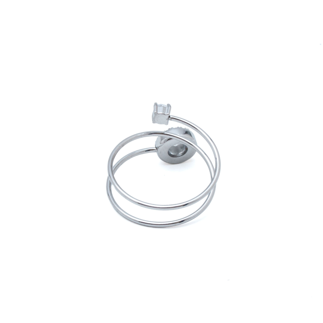 ANILLO ZO15923R PLATEADO ACERO INOXIDABLE A37