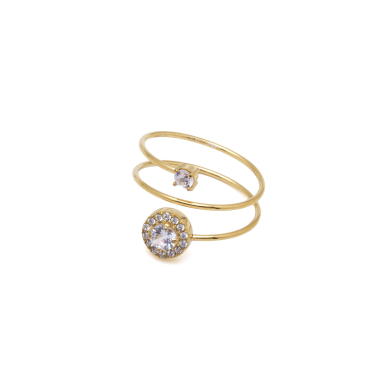 ANILLO ZO15923R DORADO ACERO INOXIDABLE