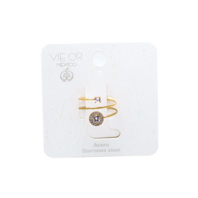 ANILLO ZO15923R DORADO ACERO INOXIDABLE A37
