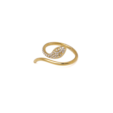 ANILLO ZO15921R DORADO ACERO INOXIDABLE