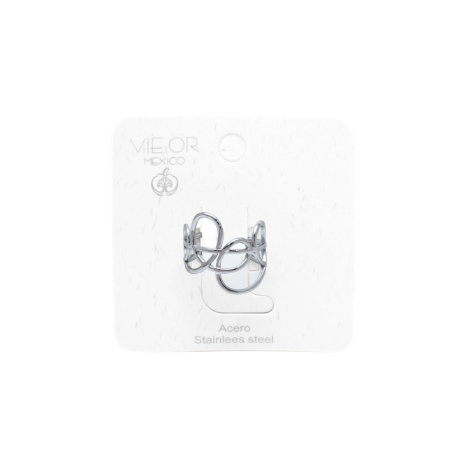 ANILLO ZO14122R PLATEADO ACERO INOXIDABLE A37