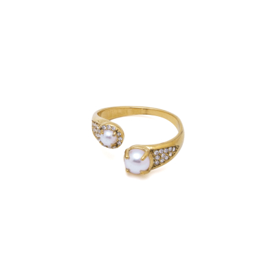 ANILLO ZO15402R DORADO ACERO INOXIDABLE