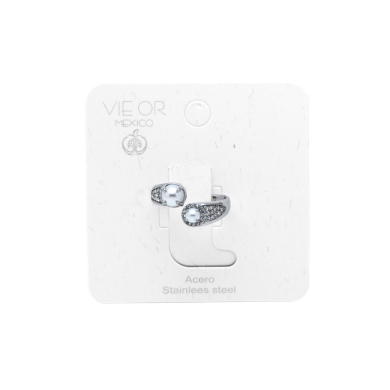 ANILLO ZO15402R PLATEADO ACERO INOXIDABLE 2A41