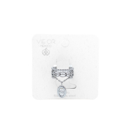 ANILLO ZO15672R PLATEADO ACERO INOXIDABLE A35