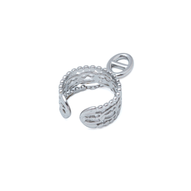 ANILLO ZO15672R PLATEADO ACERO INOXIDABLE A35