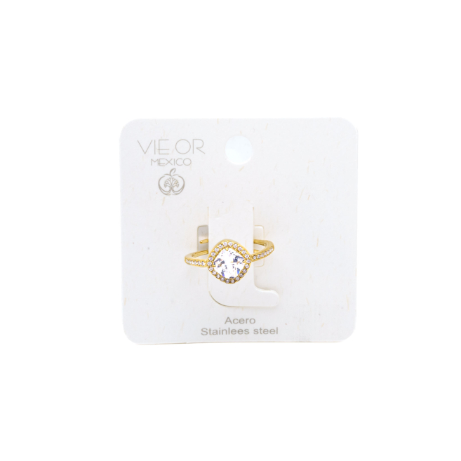 ANILLO ZO10802R DORADO ACERO INOXIDABLE A31