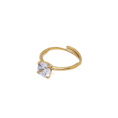 ANILLO ZO15447R DORADO ACERO INOXIDABLE