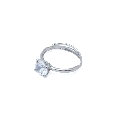 ANILLO ZO15447R PLATEADO ACERO INOXIDABLE
