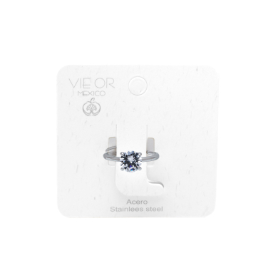 ANILLO ZO15447R PLATEADO ACERO INOXIDABLE A21 A21