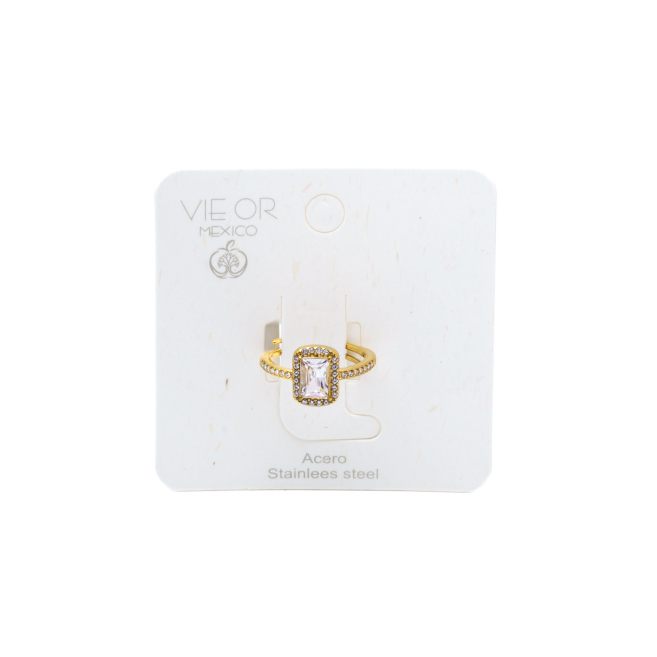 ANILLO ZO10804R300 DORADO ACERO INOXIDABLE A22