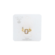 ANILLO ZO10804R300 DORADO ACERO INOXIDABLE A22