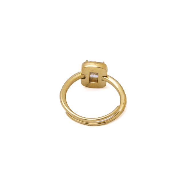 ANILLO ZO10804R300 DORADO ACERO INOXIDABLE A22