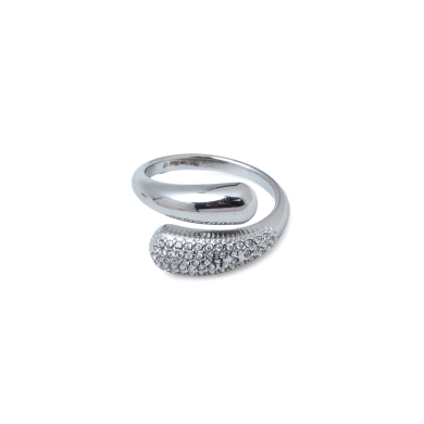 ANILLO ZO15885R PLATEADO ACERO INOXIDABLE