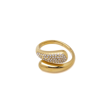 ANILLO ZO15885R DORADO ACERO INOXIDABLE