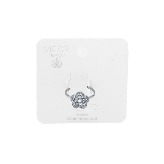ANILLO ZO15918R PLATEADO ACERO INOXIDABLE A53