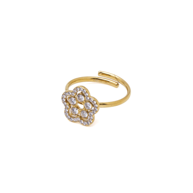 ANILLO ZO15918R DORADO ACERO INOXIDABLE