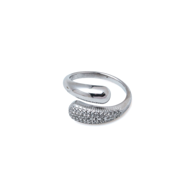 ANILLO ZO15438R PLATEADO ACERO INOXIDABLE