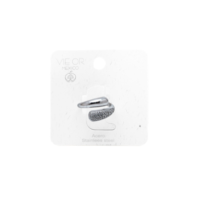 ANILLO ZO15438R PLATEADO ACERO INOXIDABLE A41